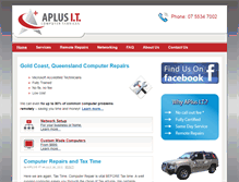 Tablet Screenshot of aplusit.com.au
